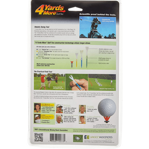 4 Yards More Players Pack Golf Tees