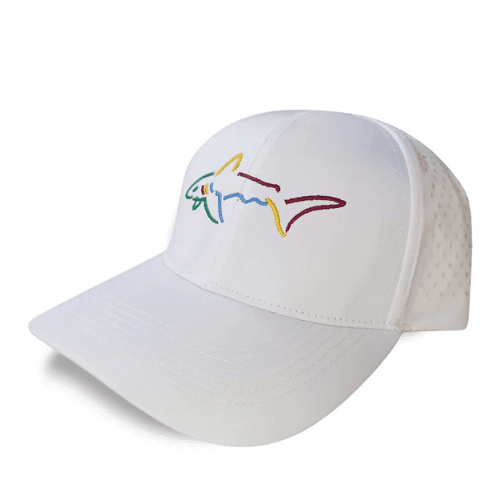 Greg Norman Men's Perforated Performance Shark Cap