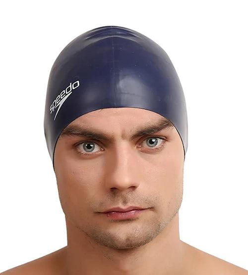 Speedo Unisex Plain Flat Silicone Swim Cap