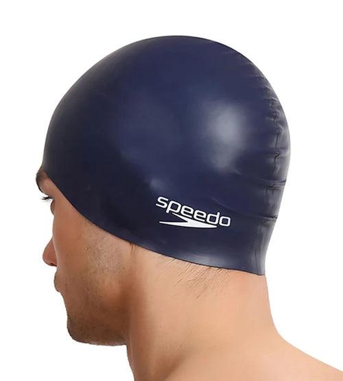 Speedo Unisex Plain Flat Silicone Swim Cap