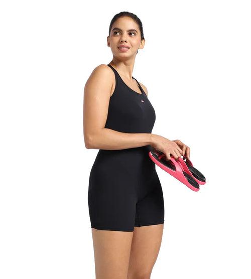 Speedo Women's Endurance+ Myrtle Racerback Legsuit Swimwear