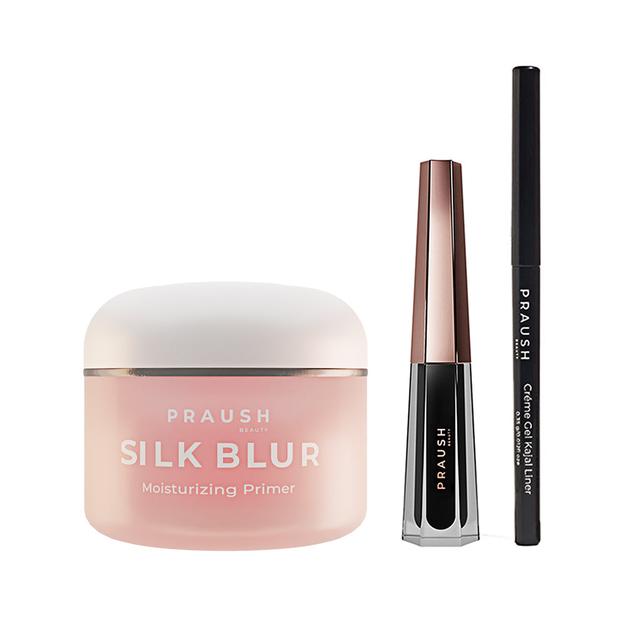 1 Silk Blur Moisturizing Primer + 1 Constant Liner + 1 Creme Gel Kajal Liner Bundle