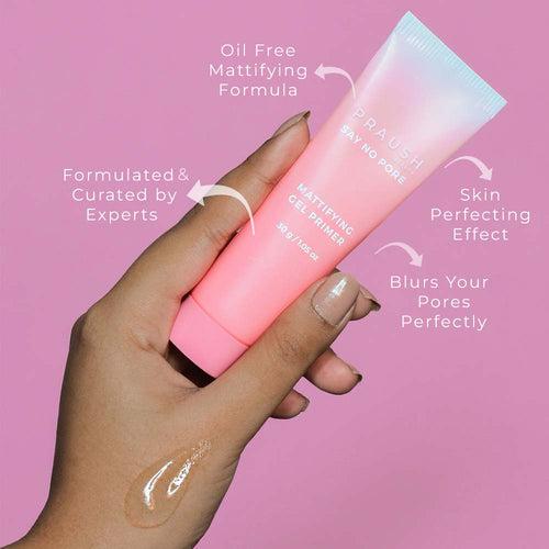 Say No Pore Mattifying & Skin Perfecting Gel Primer for all skin types, 30 gm