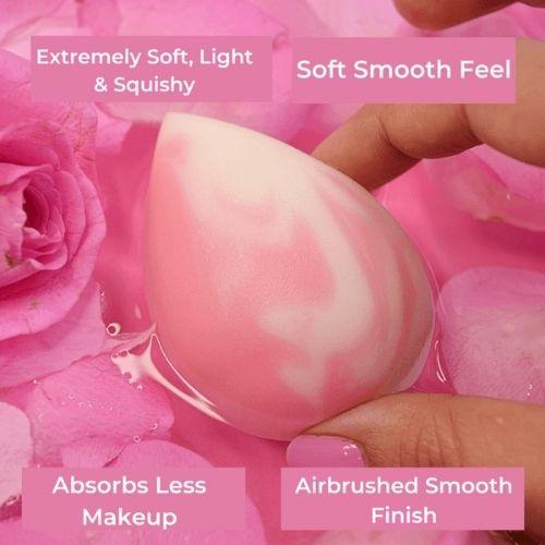 1 Microfiber Sponge (Contour & Baking) + 1 Celestial Super Soft Makeup Sponge