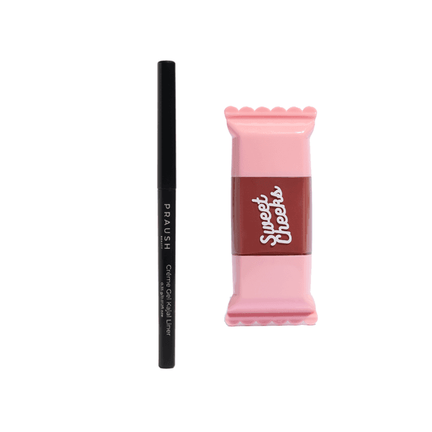 1 Sweet Cheeks Liquid Blush + 1 Creme Gel Kajal Liner Bundle