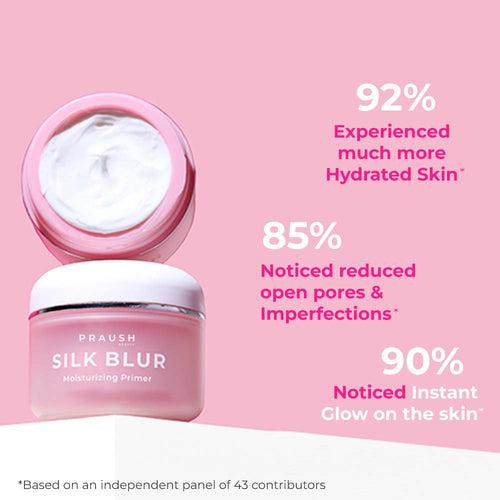 Silk Blur Moisturising Primer with Hyaluronic Acid & Avocado Extracts for Instant Daily Glow