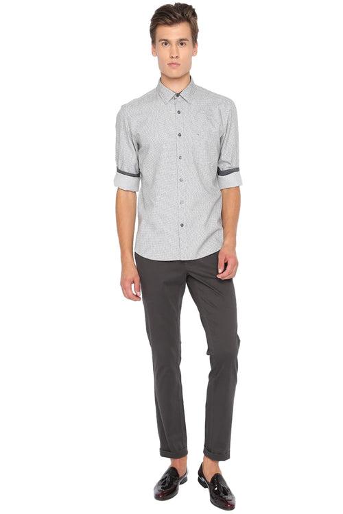 Basics Slim Fit Printed Shirt