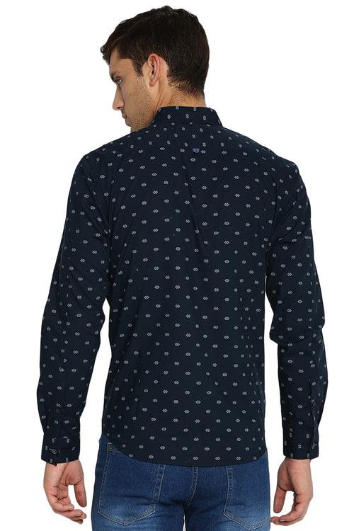 Basics Slim Fit Printed Shirt