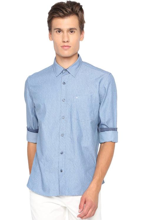 Basics Slim Fit Printed Shirt