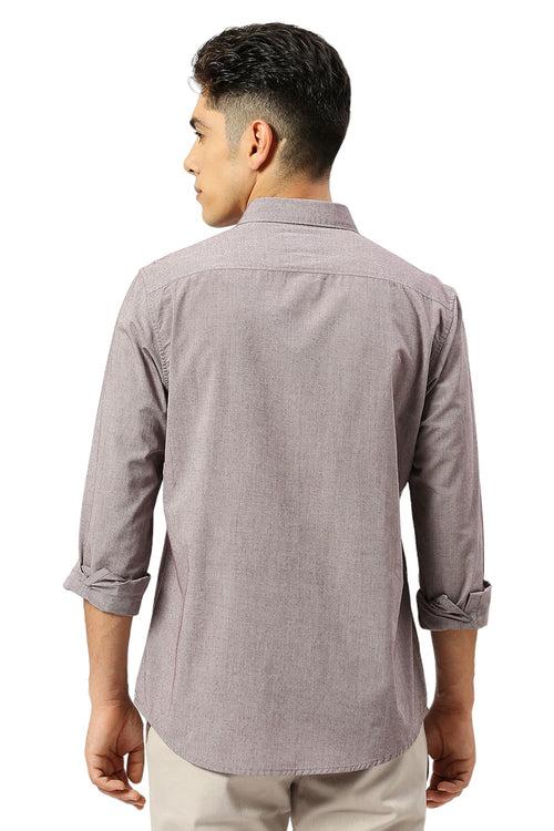 Slim Fit Cotton Polyester Viscose Shirt