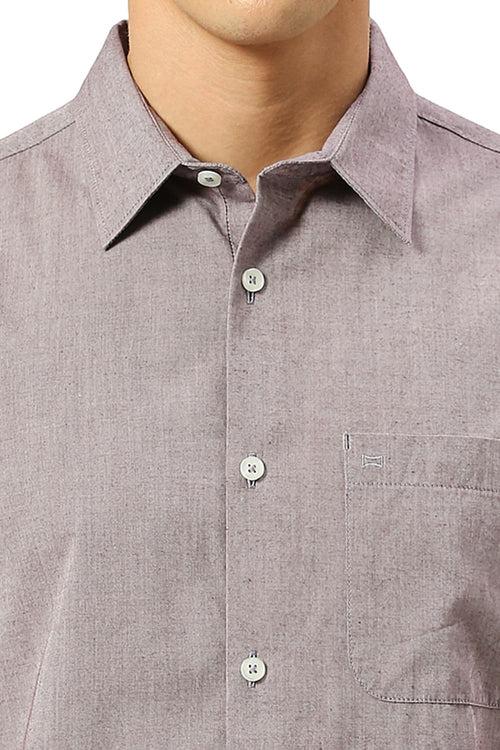 Slim Fit Cotton Polyester Viscose Shirt