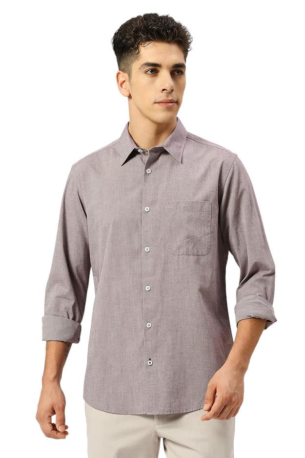 Slim Fit Cotton Polyester Viscose Shirt