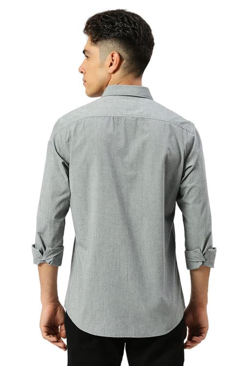 Slim Fit Cotton Polyester Viscose Shirt