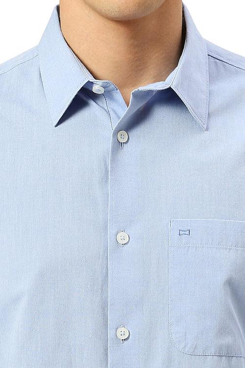 Slim Fit Cotton Polyester Viscose Shirt