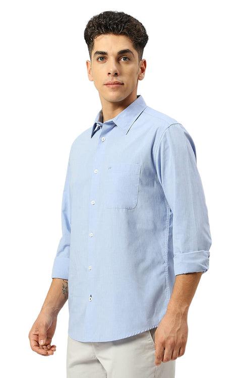 Slim Fit Cotton Polyester Viscose Shirt