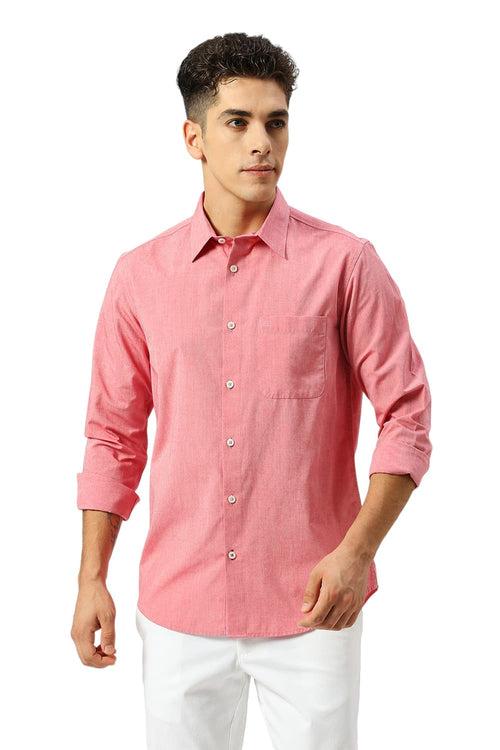 Slim Fit Cotton Polyester Viscose Shirt