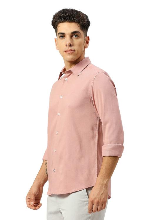 Slim Fit Viscose Polyester Stretch Dobby Shirt