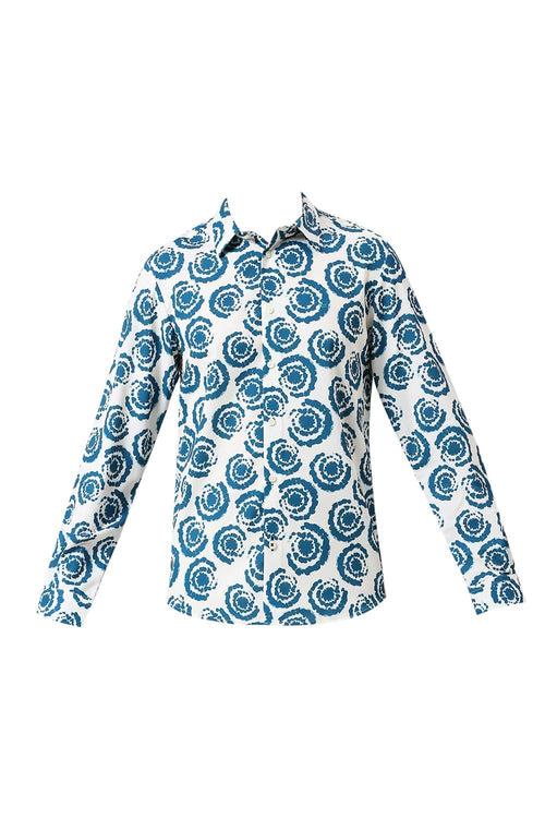 Slim Fit Polyester Printed Shirt