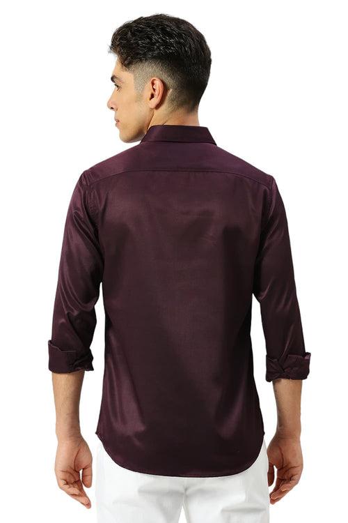 Slim Fit Polyester Stretch Shirt