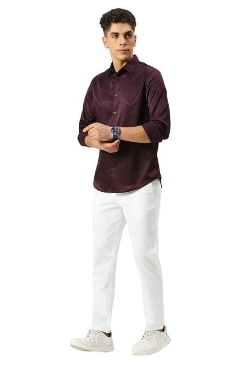 Slim Fit Polyester Stretch Shirt