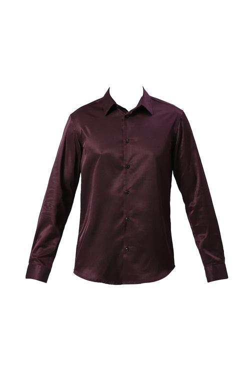 Slim Fit Polyester Stretch Shirt