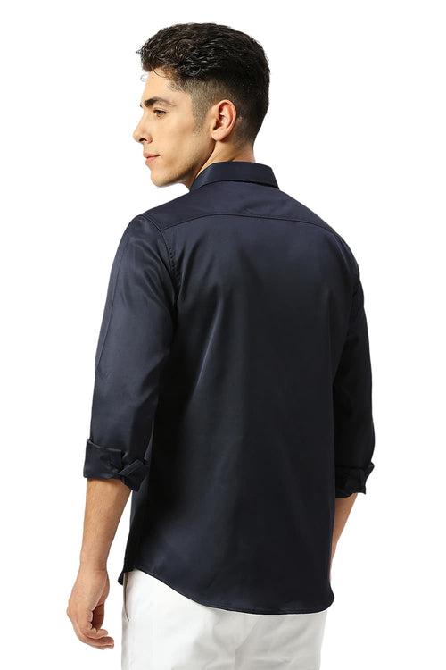 Slim Fit Polyester Stretch Shirt