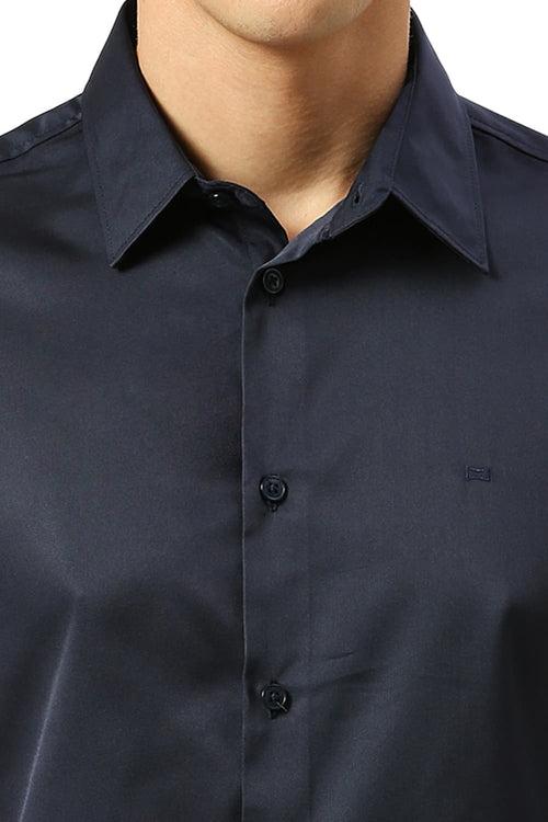 Slim Fit Polyester Stretch Shirt