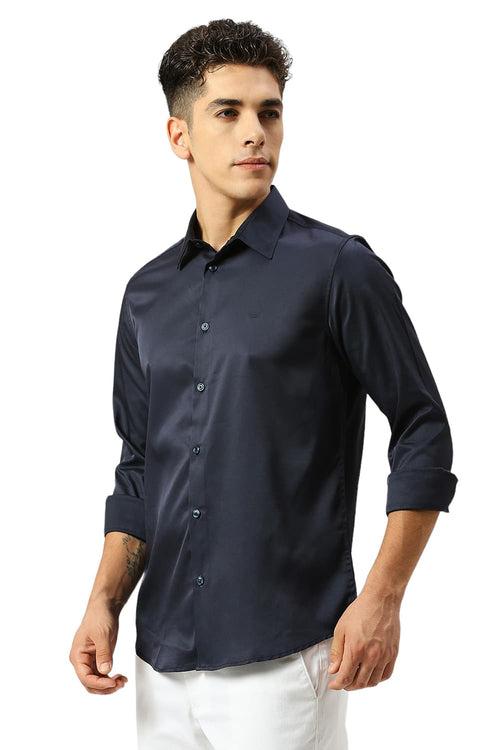 Slim Fit Polyester Stretch Shirt