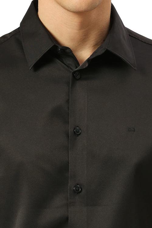 Slim Fit Polyester Stretch Shirt