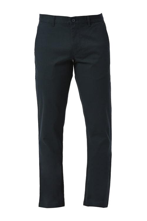 Tapered Fit Cotton Stretch Dobby Trousers