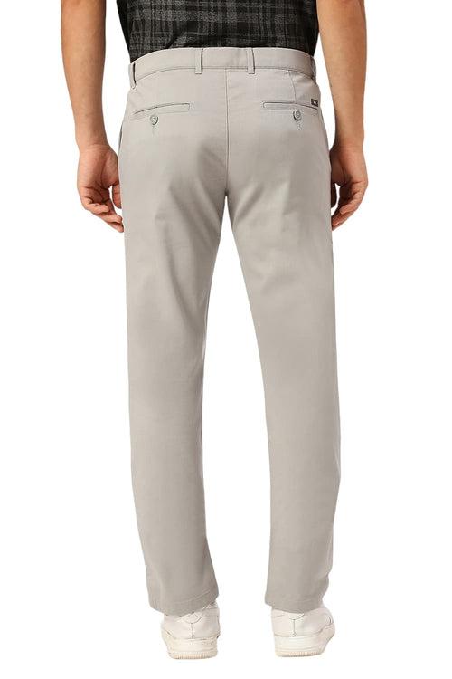 Tapered Fit Cotton Stretch Dobby Trousers