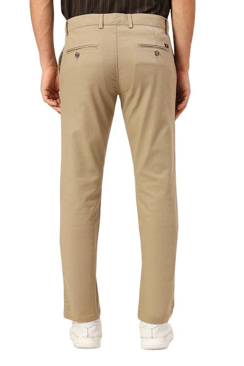 Tapered Fit Cotton Viscose Stretch Dobby Trousers