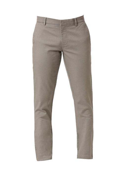 Tapered Fit Cotton Viscose Stretch Dobby Trousers