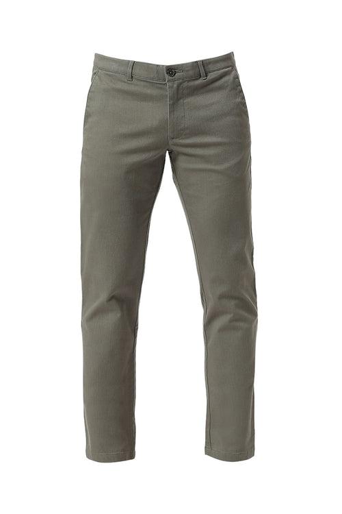 Tapered Fit Cotton Stretch Dobby Trousers