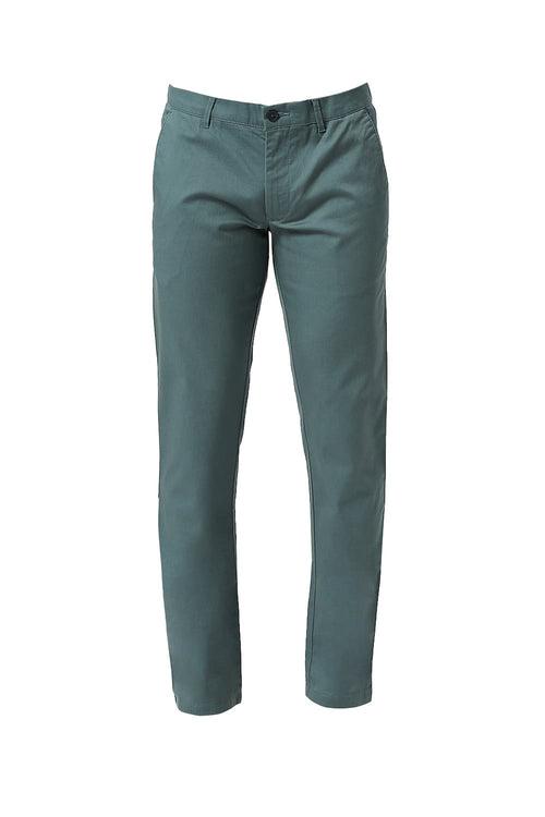 Tapered Fit Cotton Stretch Dobby Trousers