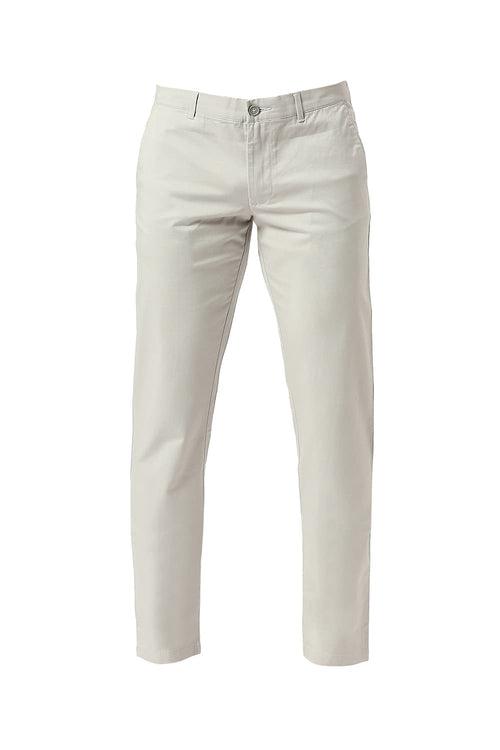 Tapered Fit Cotton Stretch Dobby Trousers