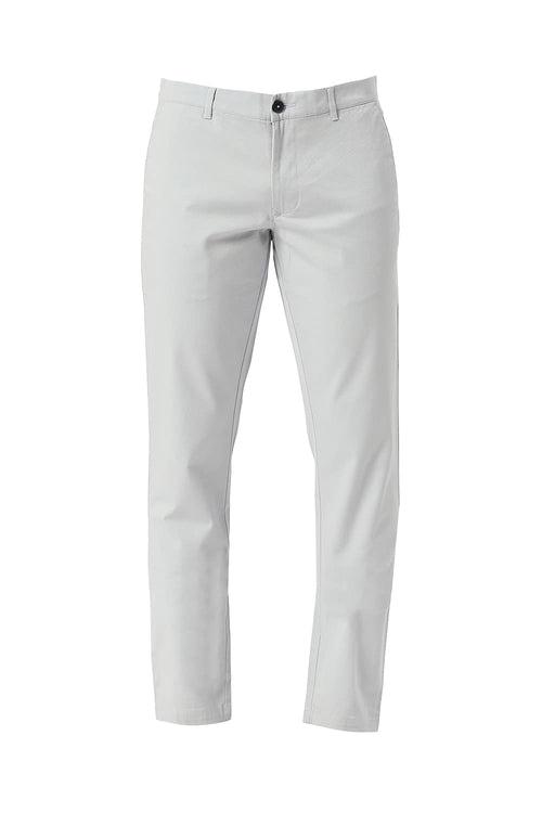 Tapered Fit Cotton Stretch Dobby Trousers