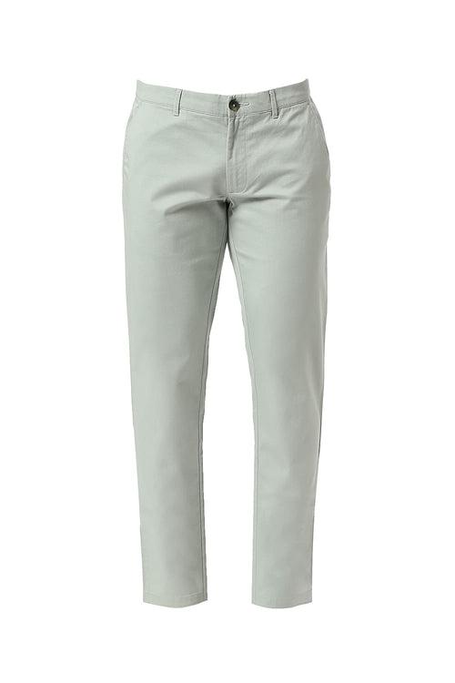 Tapered Fit Cotton Stretch Dobby Trousers