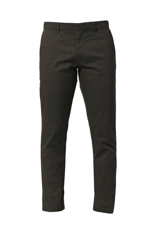 Tapered Fit Cotton Stretch Dobby Trousers