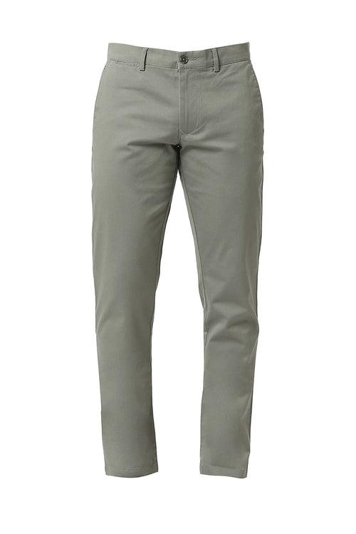 Tapered Fit Cotton Stretch Dobby Trousers