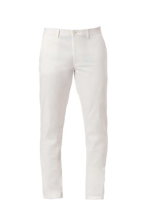 Tapered Fit Cotton Stretch Dobby Trousers