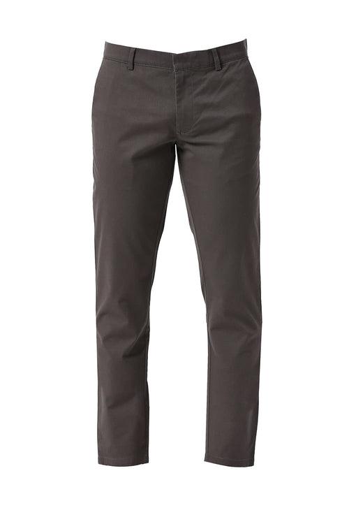 Tapered Fit Cotton Stretch Dobby Trousers