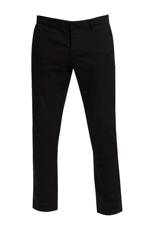 Tapered Fit Cotton Stretch Dobby Trousers