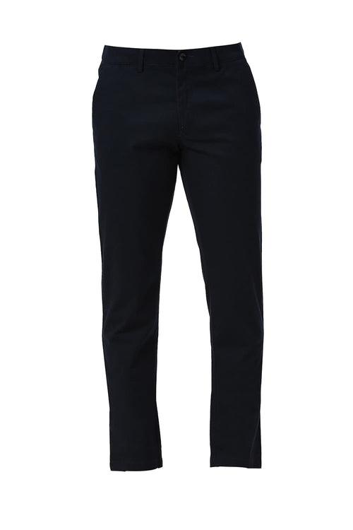 Tapered Fit Cotton Stretch Dobby Trousers