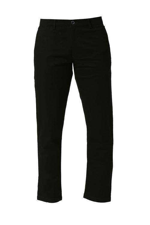 Tapered Fit Cotton Stretch Dobby Trousers