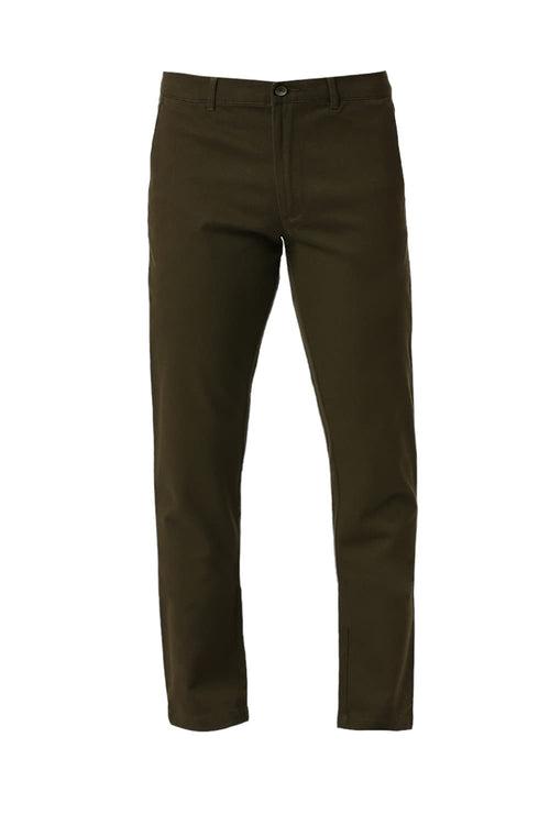 Tapered Fit Cotton Stretch Dobby Trousers