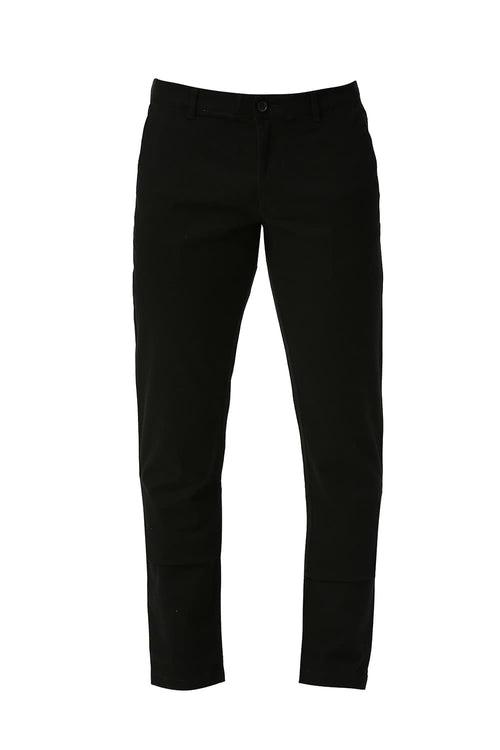 Tapered Fit Cotton Stretch Dobby Trousers