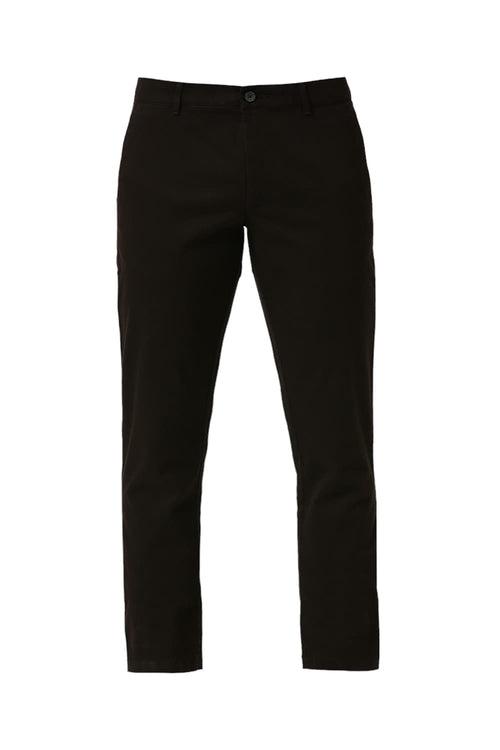 Tapered Fit Cotton Stretch Dobby Trousers