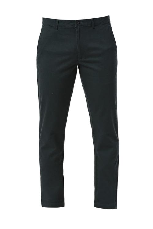 Tapered Fit Cotton Stretch Dobby Trousers