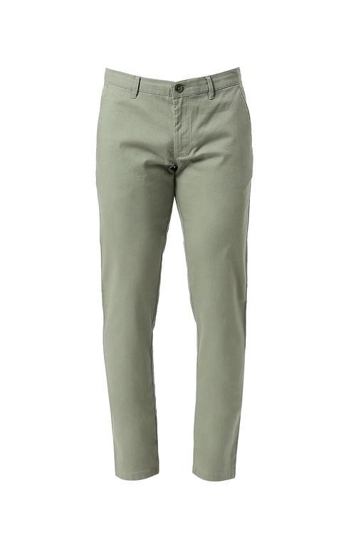 Tapered Fit Cotton Stretch Dobby Trousers